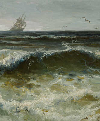 Судковский Руфин Гавриилович.  Бурное море